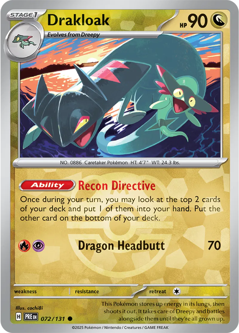 Drakloak Master Ball Holo